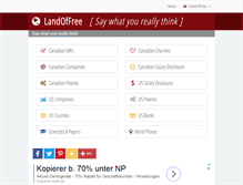 Tablet Screenshot of landoffree.com