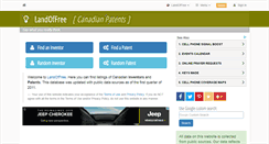 Desktop Screenshot of canadianpatents.landoffree.com